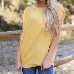 Short Sleeve Yellow Top